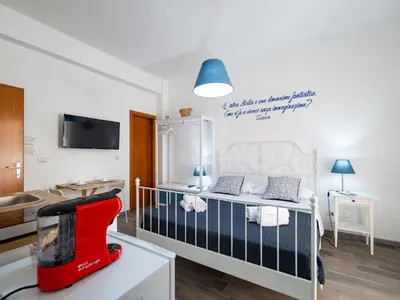 TV o dispositivi per l'intrattenimento presso Le due Sicilie -Ragusa Guest House