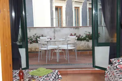 Area soggiorno di La Terrazza sul Castello