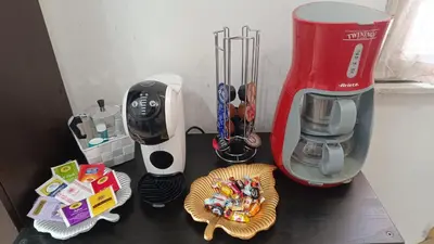 Set per la preparazione di tè e caffè presso Holiday Home - Terrazza Di Re Ierone