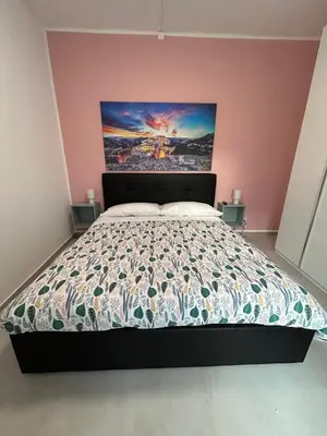 Letto o letti in una camera di Riflessi su Ibla