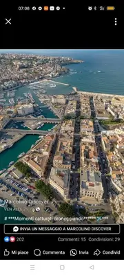 Vista generica sul mare o vista sul mare dall'interno dell'appartamento