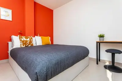 Letto o letti in una camera di Tabula TERRAMADRE
