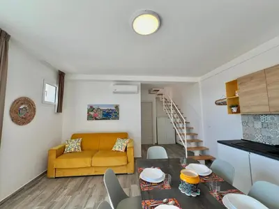 Area soggiorno di Seacily Villas