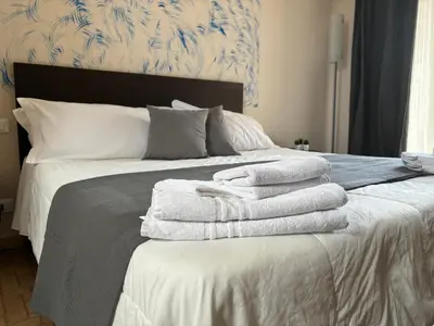 Letto o letti in una camera di bedbreakfast DINASTIA