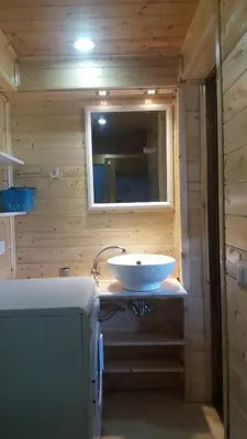Letto o letti in una camera di Casa Azzurra
