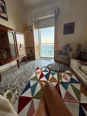 Area soggiorno di Casa Vacanza Cleopatra Beachfront Augusta