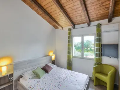 Letto o letti in una camera di Spacious villa in Siracusa with private garden