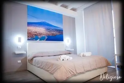 Letto o letti in una camera di Le Tre Anfore