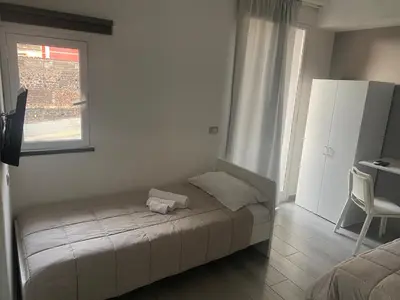 Letto o letti in una camera di Le Tre Anfore