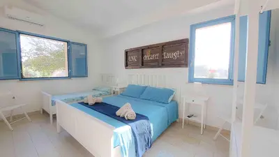 Letto o letti in una camera di Casale Scirbia