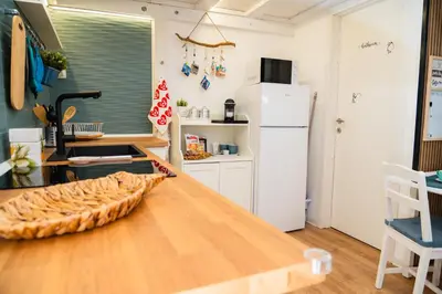 Cucina o angolo cottura di Nassa D'Ortigia