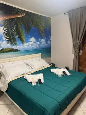 Letto o letti in una camera di Lavika