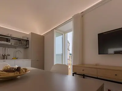 TV o dispositivi per l'intrattenimento presso Apartment Großes Appartement in Ragusa mit Kleinem Balkon by Interhome