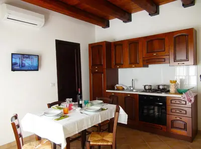 Cucina o angolo cottura di L'antico Trappeto Holiday Home