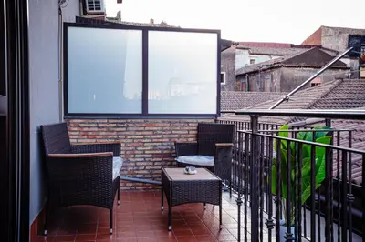 Balcone o terrazza di la casa di carta vista cattedrale