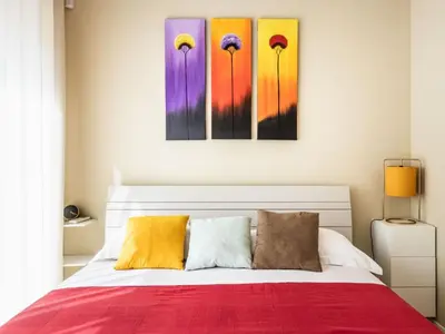 Letto o letti in una camera di Holiday Home Villa 'Gesamte Struktur by Interhome