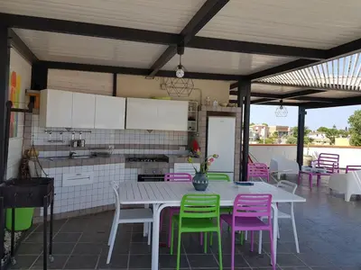Cucina o angolo cottura di Terrazza sul mare a Noto