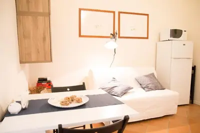 Letto o letti in una camera di CaleidoScopio Blu