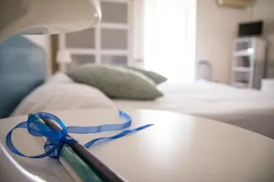 Letto o letti in una camera di CaleidoScopio Blu