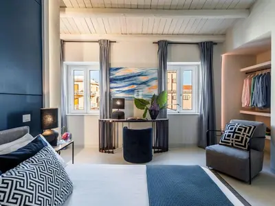 Area soggiorno di Apartment mit Terrasse by Interhome