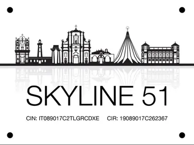 Certificato, attestato, insegna o altro documento esposto da skyline 51