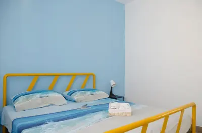 Letto o letti in una camera di 83 steps from the sea Sea-view terrace