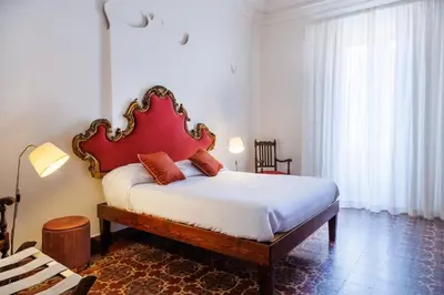 Letto o letti in una camera di Francalanza City Rooms