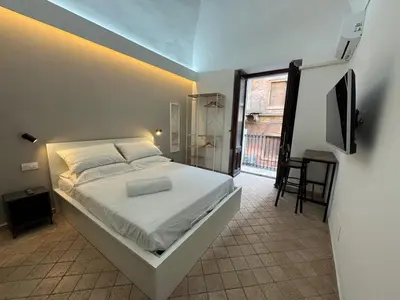 Letto o letti in una camera di Catania downtown room