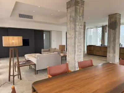 TV o dispositivi per l'intrattenimento presso Villa Loft a mare