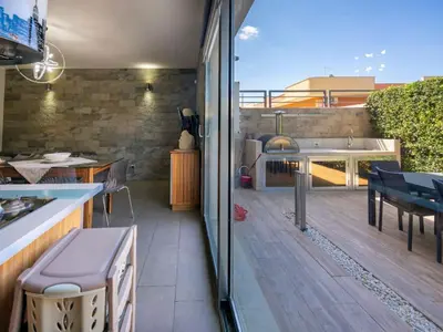 Balcone o terrazza di Apartment Wohnung Two Palms by Interhome