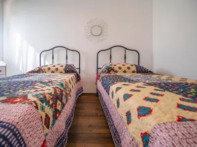 Letto o letti in una camera di Apartment Villa Nisa Wohnung by Interhome