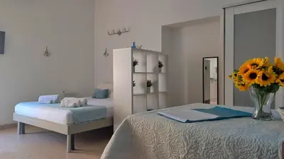 Letto o letti in una camera di Casa Turchese