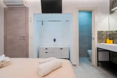 Letto o letti in una camera di Sicilian Jacuzzi stay - 2BR