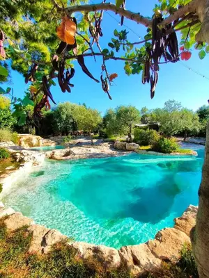 Piscina di Oasi conca d'oro glamping o nelle vicinanze