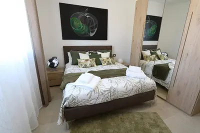 Letto o letti in una camera di Villa Eumenidi with pool