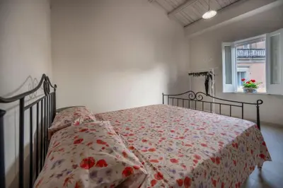 Letto o letti in una camera di Elegant detached house in the city center