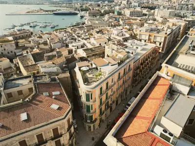 Vista generica su Siracusa o vista sulla città dall'interno dell'appartamento