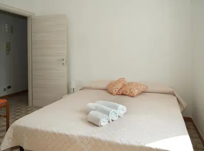 Letto o letti in una camera di Villa Carmela