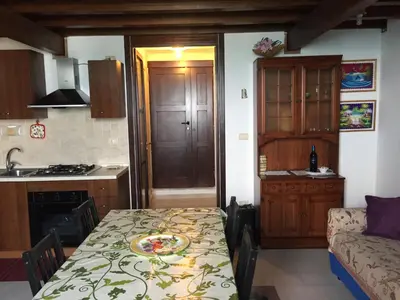 Cucina o angolo cottura di Tolomei House Holidays Sea View