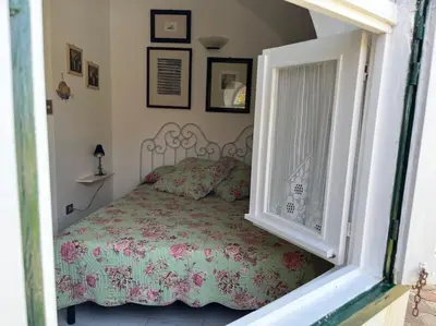 Letto o letti in una camera di Villa Sebastian- Incomparabile vista sul mare
