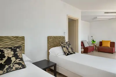 Letto o letti in una camera di Grand Hotel Sofia