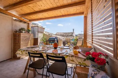 Balcone o terrazza di SI-Moutique Le Case degli Avi barocche, con terrazza panoramica
