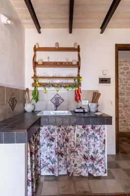 Cucina o angolo cottura di SI-Moutique Le Case degli Avi barocche, con terrazza panoramica