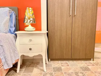 Letto o letti in una camera di Casa Aurora