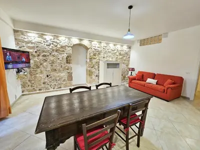 Area soggiorno di Ariel Apartment Ortigia Siracusa