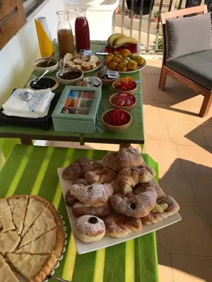 Cibo presso il bed & breakfast o nelle vicinanze