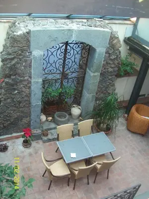 Patio o area all'aperto di Rigel Hotel
