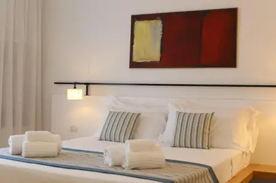 Letto o letti in una camera di Castello Tafuri
