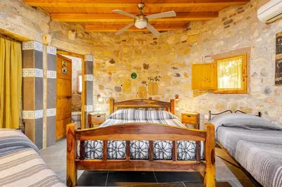 Letto o letti in una camera di Masseria Usamborgia