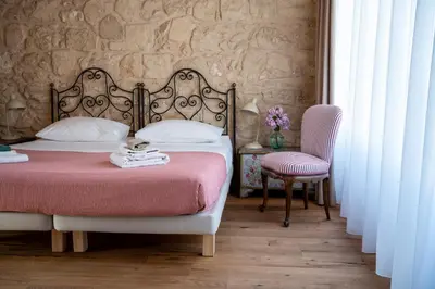 Letto o letti in una camera di Agriturismo Pietre di Gelo
